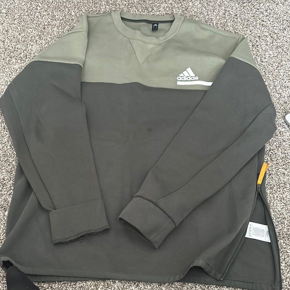 Adidas Green Crewneck Sweater